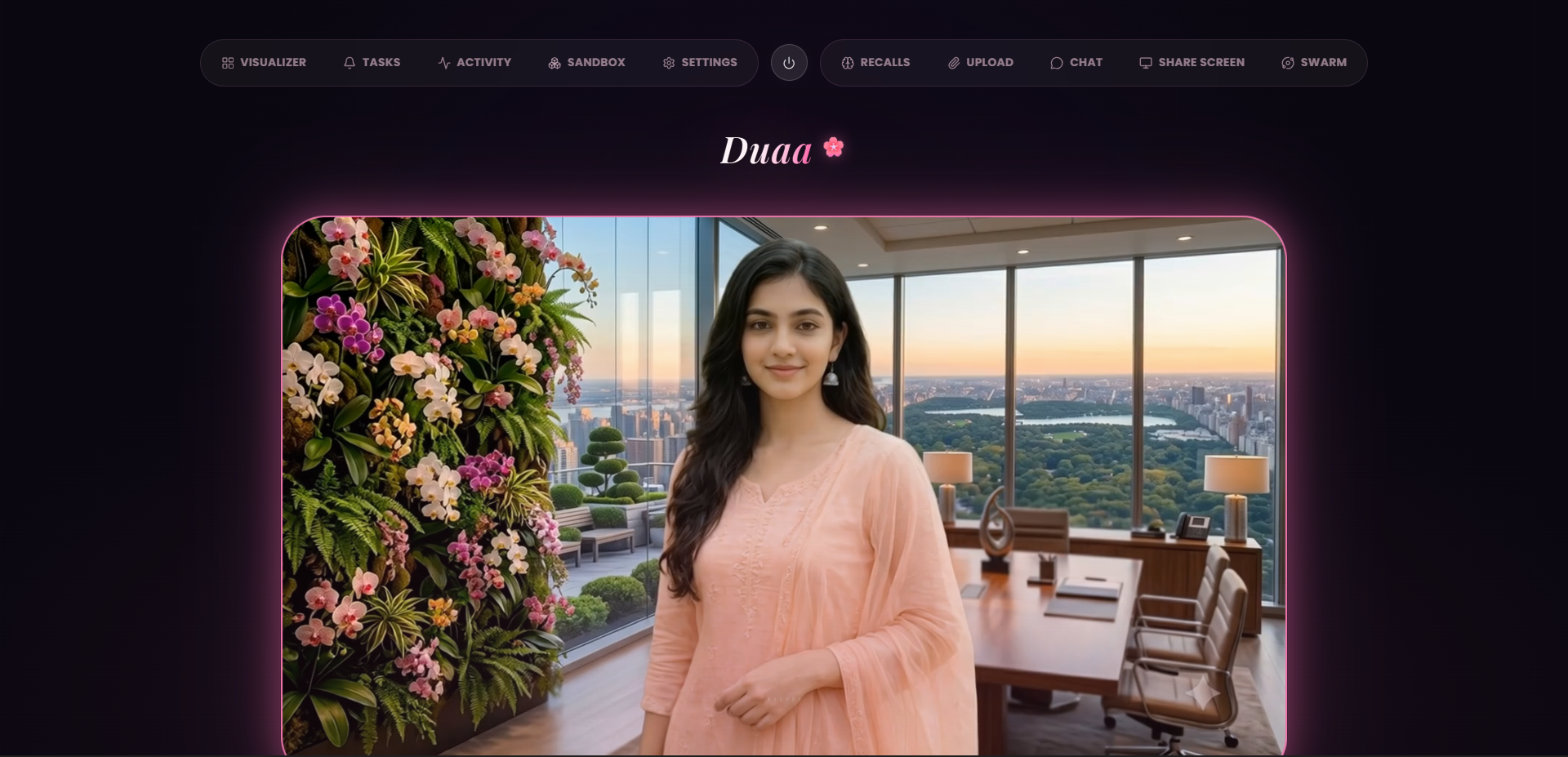Duaa main interface